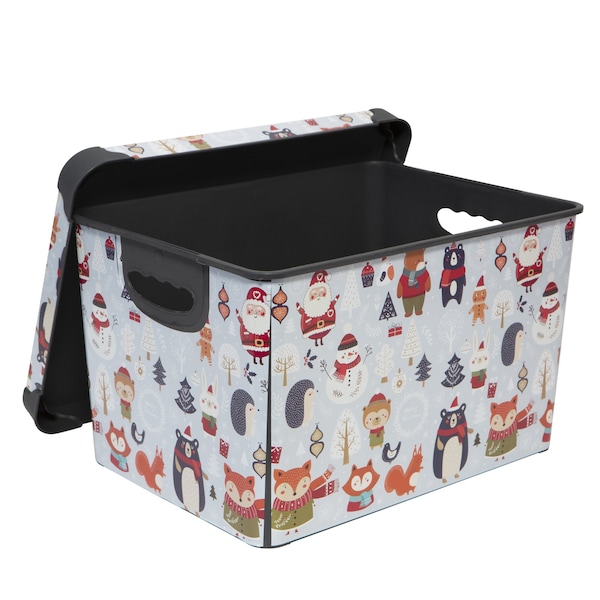 Woodland Winter Design Storage Tote Bin